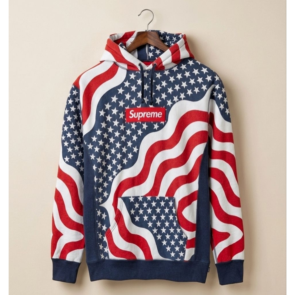 HOODIE SUPREME CANADA/ AMERICAN FLAG