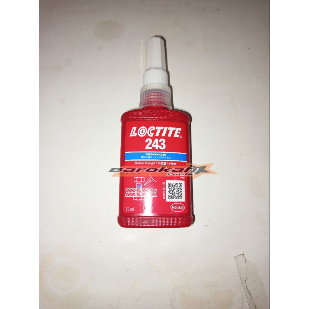 Loctite 243 50ml lem baut super kuat / Loctite threadlocker lem perekat baut