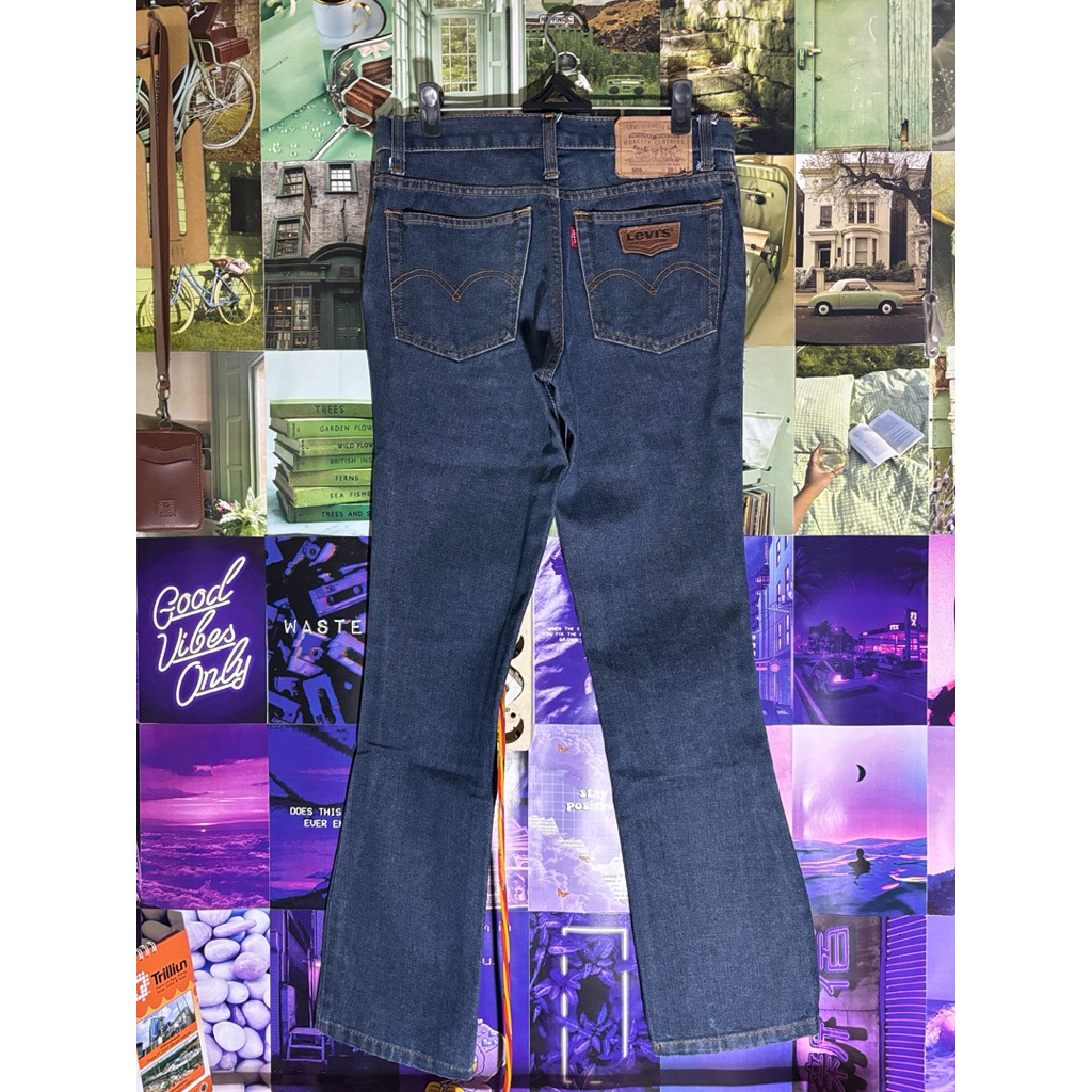 Levi’s 505 Blue Garment Bootcut Jeans Size 30 Preloved