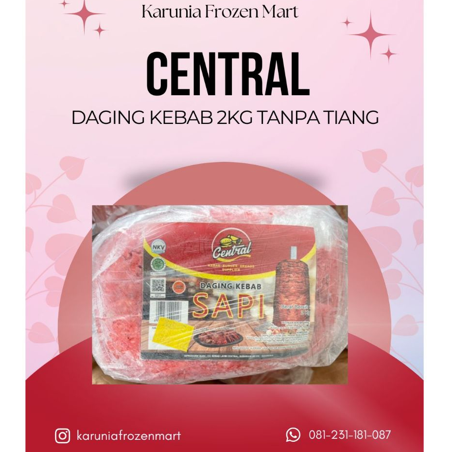 Central Daging Kebab 2kg Tanpa Tiang Central Daging Kebab 2kg Tanpa Tiang