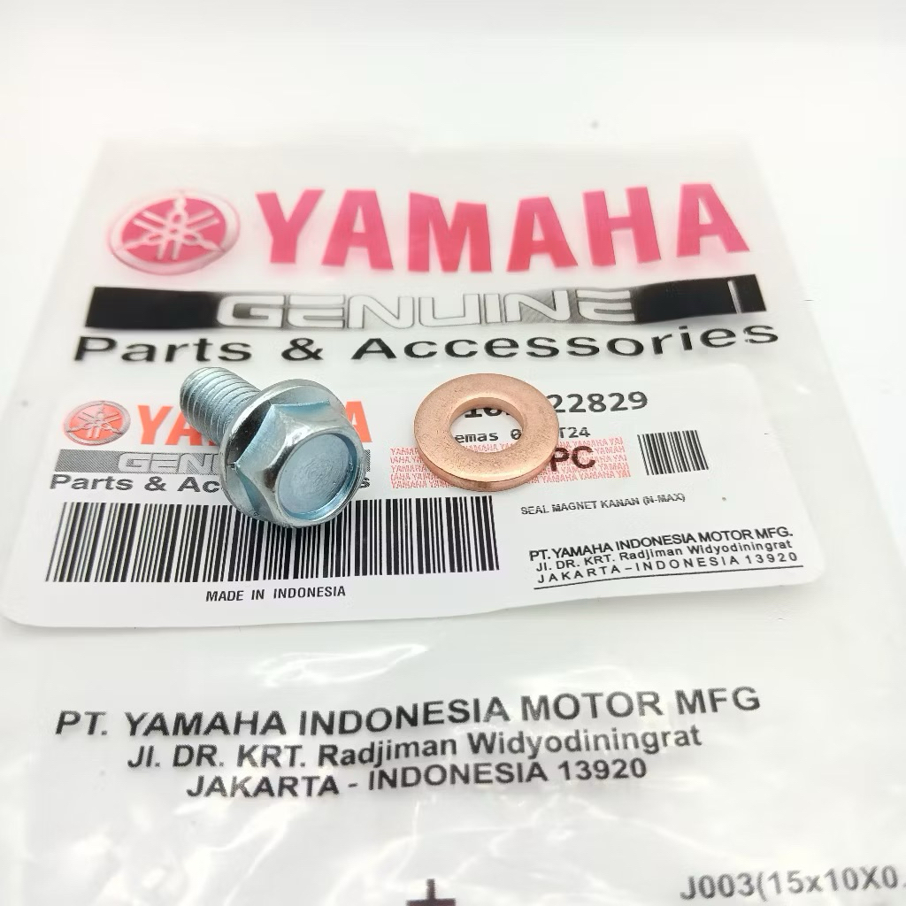 Baut Tap Tab Oli Gardan Ring Tembaga Pembuangan Oli Gardan Baut Tap Oli Transmisi YAMAHA Mio Smile/S