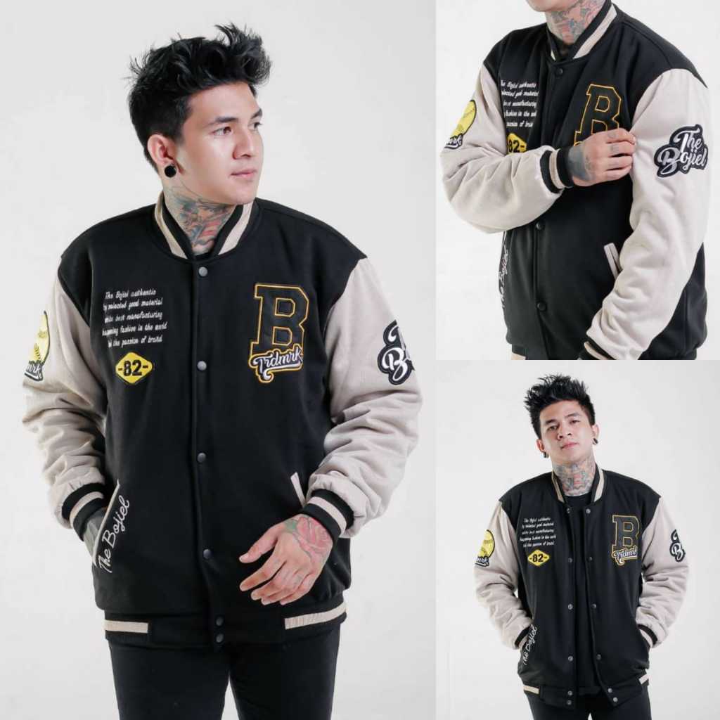 RD Cloth Jaket Varsity Pria Jacket Varsity vintage bordir Pria Varsity Baseboll Bordir