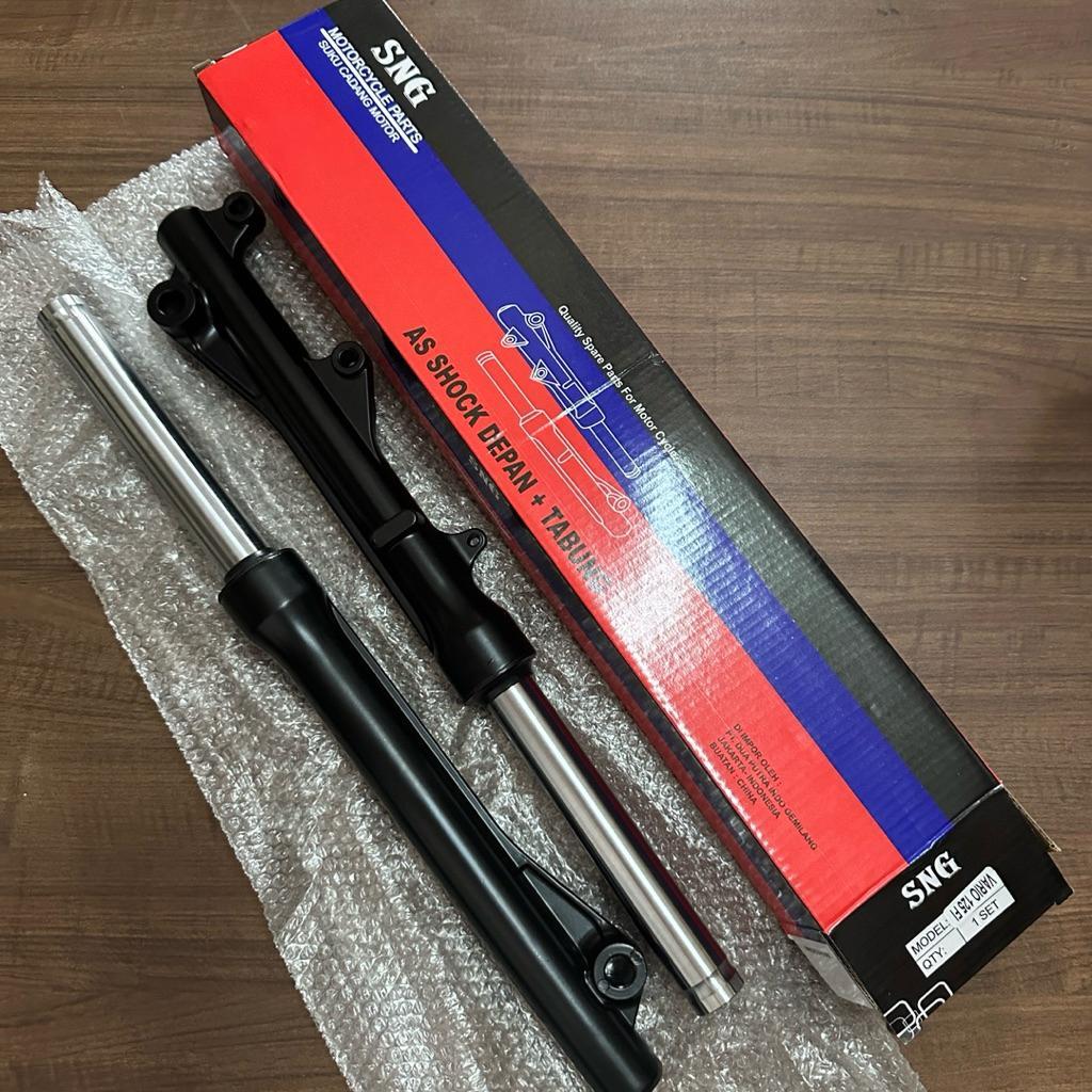 (BLACK) SNG VARIO 125 FI AS TABUNG DEPAN SHOCK ASSY SHOK SOK FRONT FORK COVER TUBE KIRI KANAN KIT SE