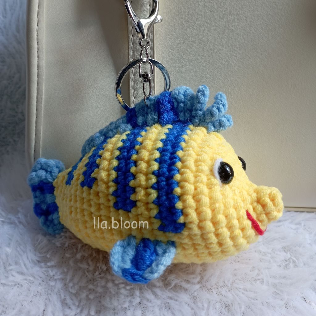 Flounder little mermaid amigurumi