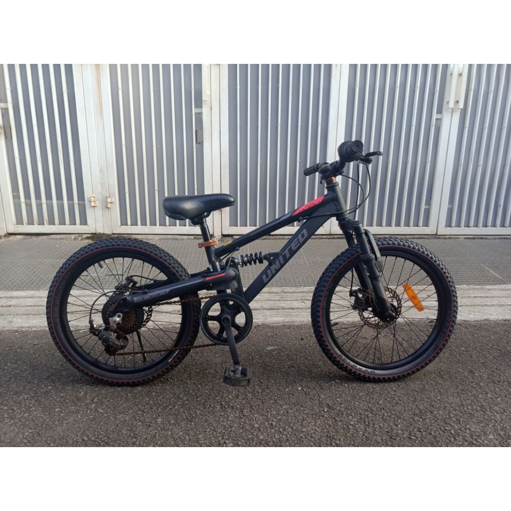 Sepeda MTB anak United TMS 3080, 20inch, full suspensi, keren