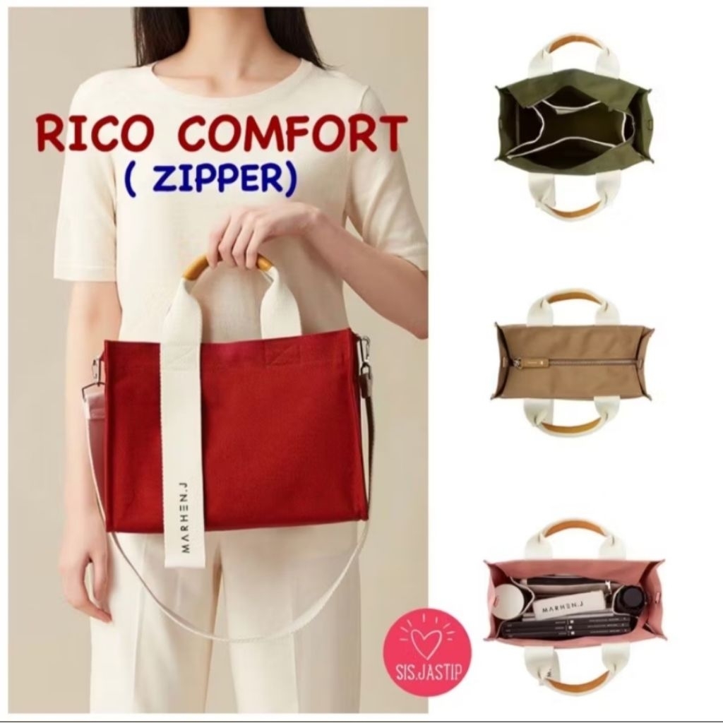 (preloved) tas Marhen.J / marhen j / rico comfort zipper (jester red) - original 100%