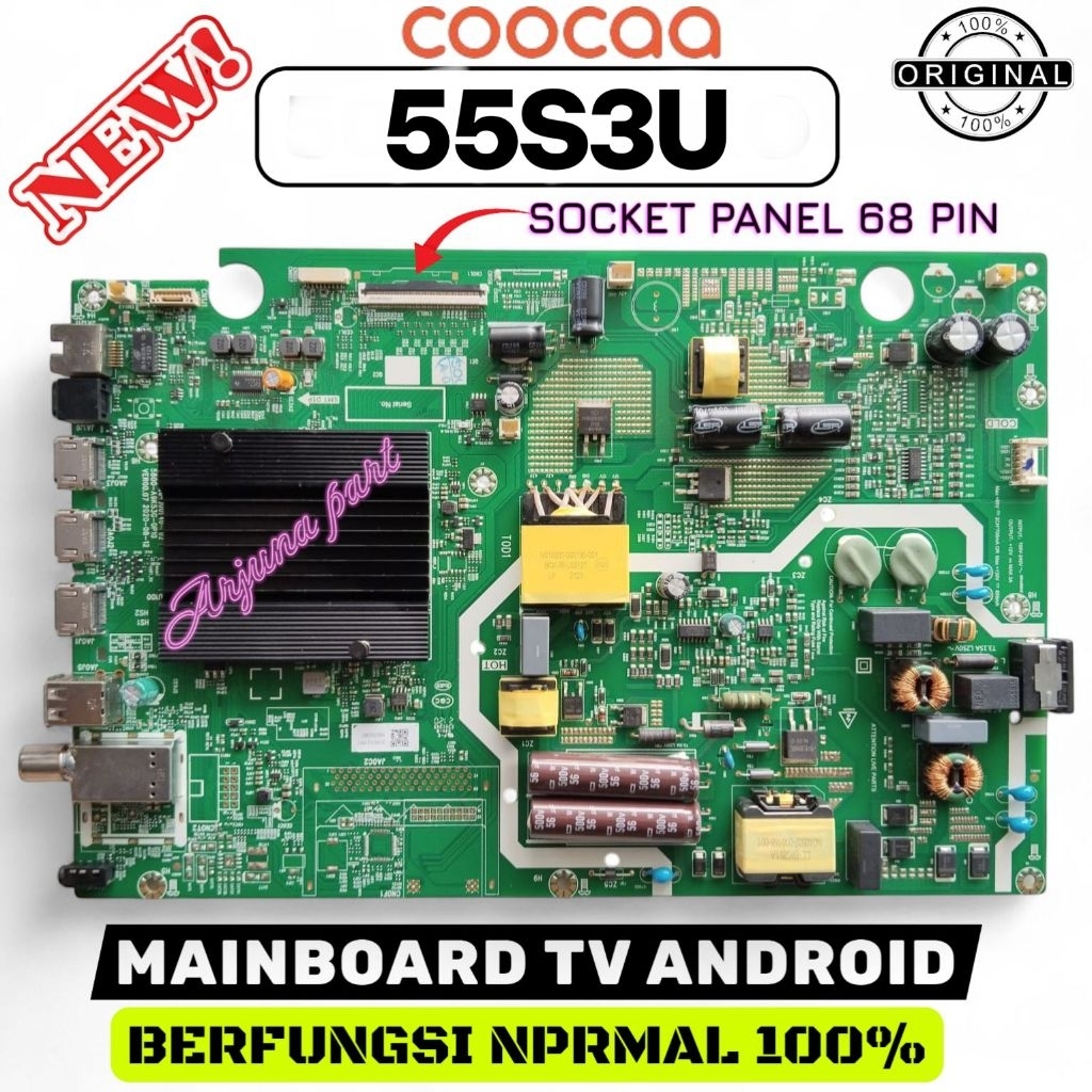 MB TV COOCAA 55S3U / MAINBOARD TV COOCAA 55S3U / MESIN TV COOCAA 55S3U / MODUL TV COOCAA 55S3U / MB 