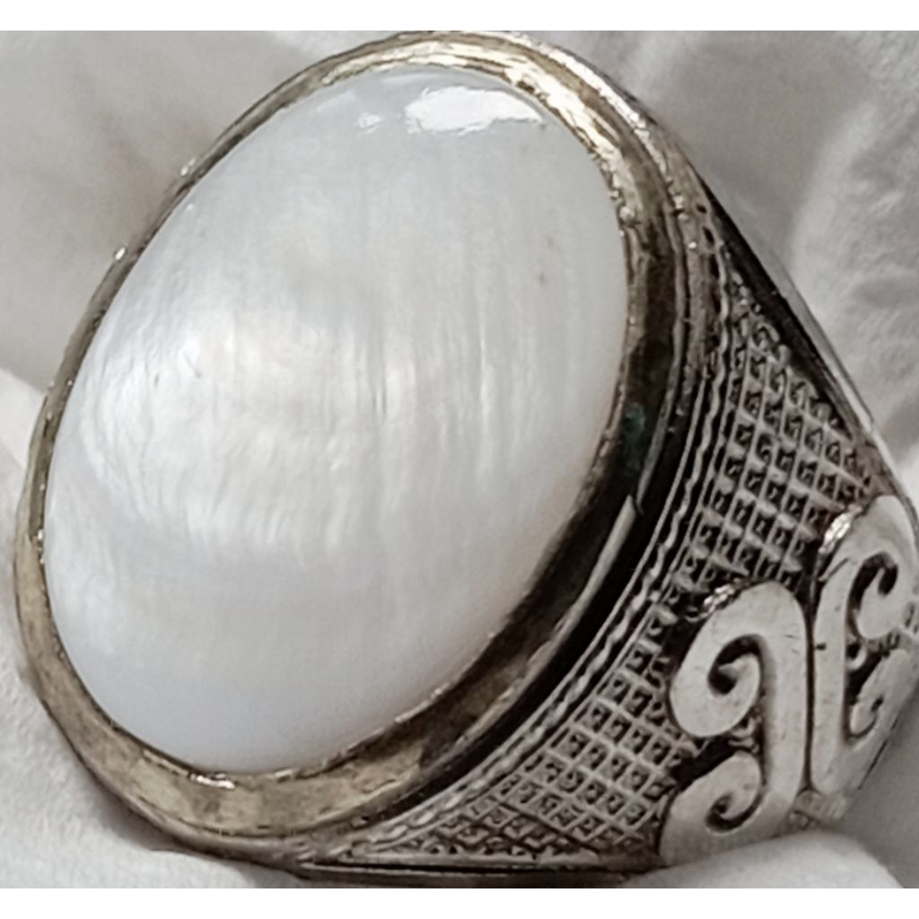 Cincin Akik yAmAn Abyad Putih