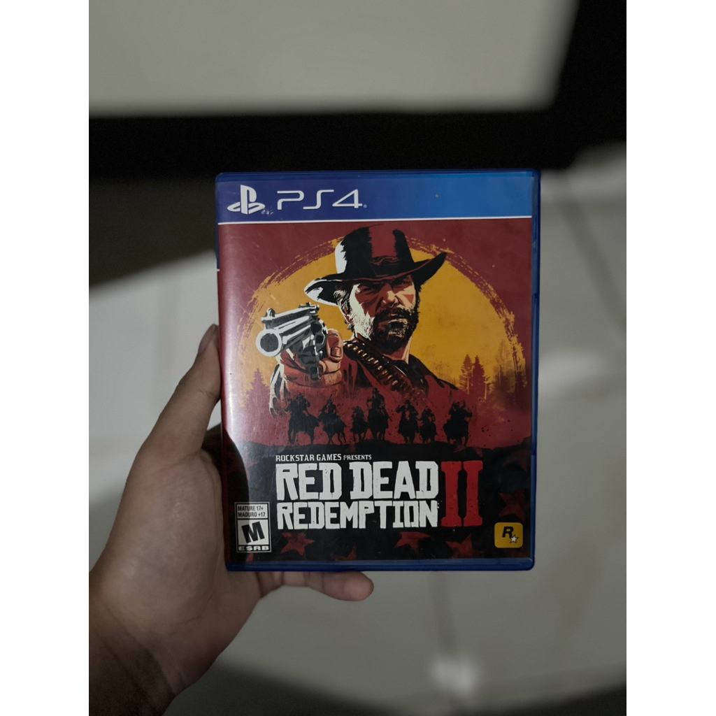 kaset bd red dead redemption 2 + map ps4