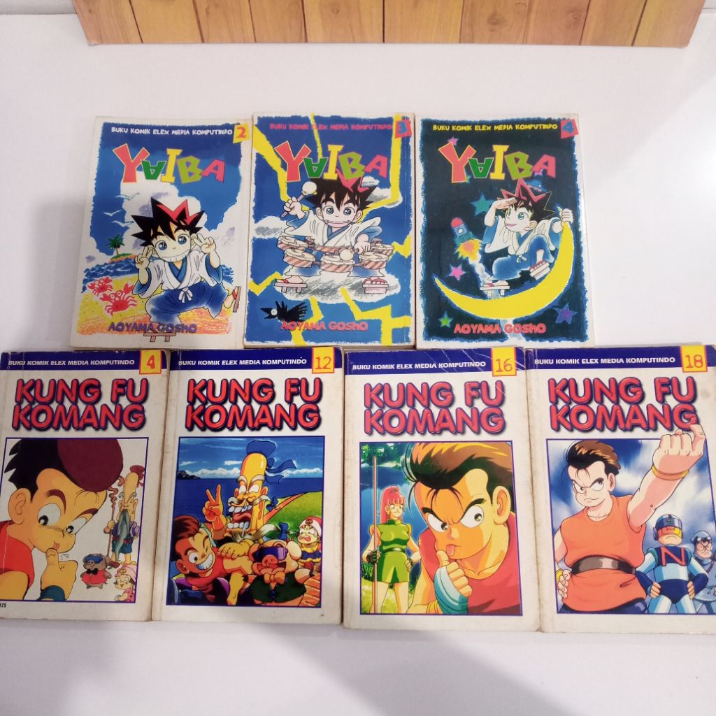 Komik Yaiba kung Fu komang Yaiba no 2 3 4 kung Fu Komang 4 12 16 18 komik Elex komik populer