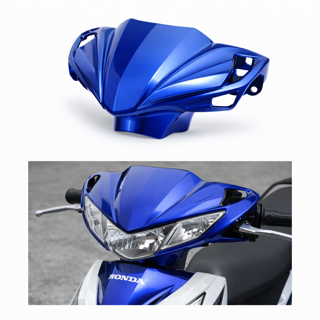 Cover Batok Kepala Depan Biru Vario 110 FI Body Depan Honda Vario 110 Injeksi