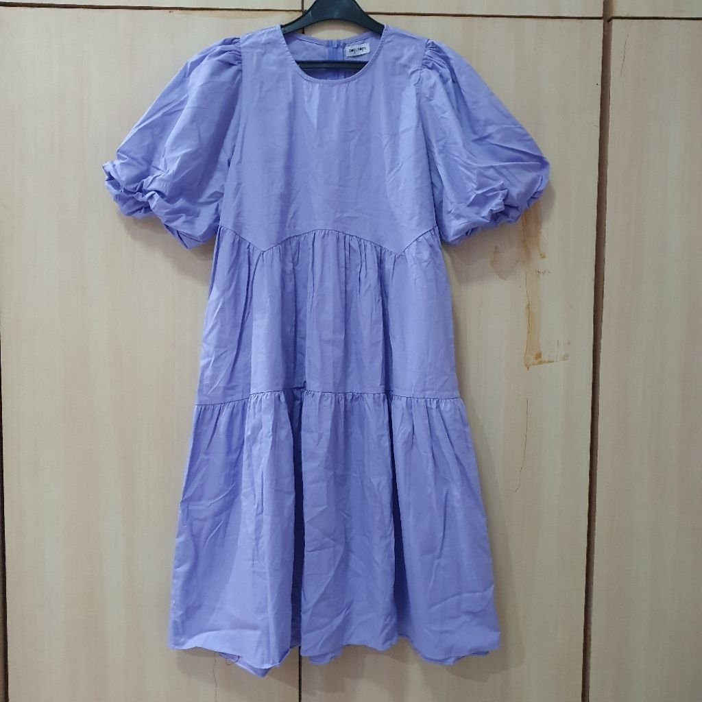 [NEW] Flare Dress ungu purple violet brand lokal