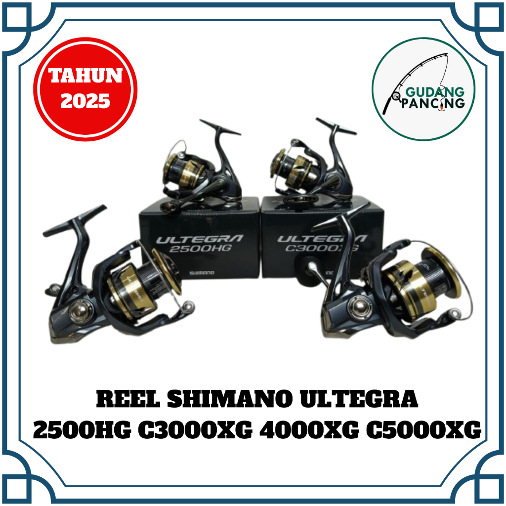 Reel Pancing Shimano ULTEGRA 2025 2500 3000 4000 5000 ORIGINAL