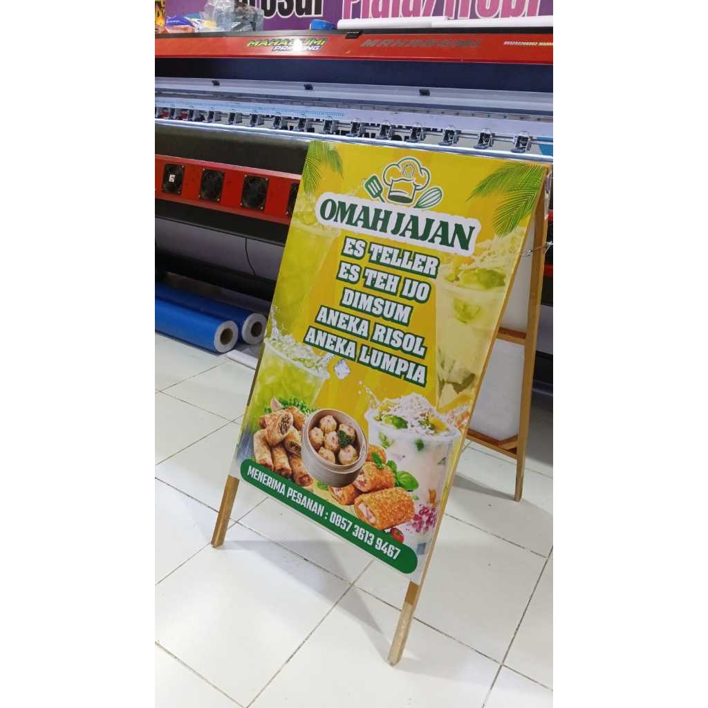 Kodok Belishop_ Stand Banner / Standing Banner / Gratis Desain / 2 Sisi / 60X110 Cm / Agen Brilink