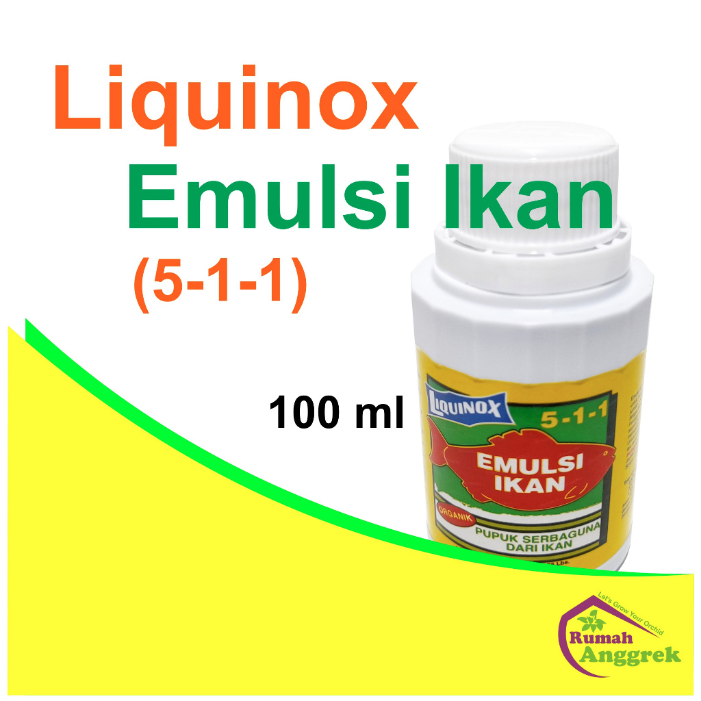 Liquinox Fish Emulsion 5-1-1 100 ml emulsi pupuk minyak ikan anggrek