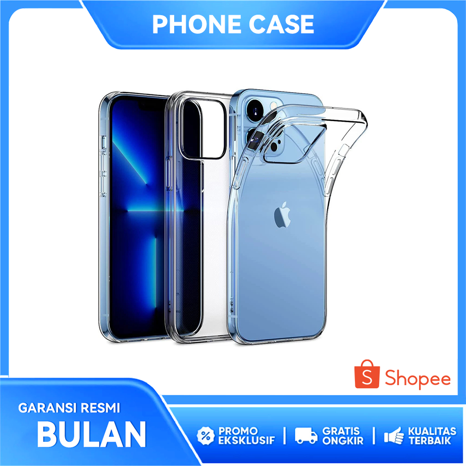 Case HP Transparan Silicone Anti Kuning Anti Shock Soft Case iP XR - 15 PM