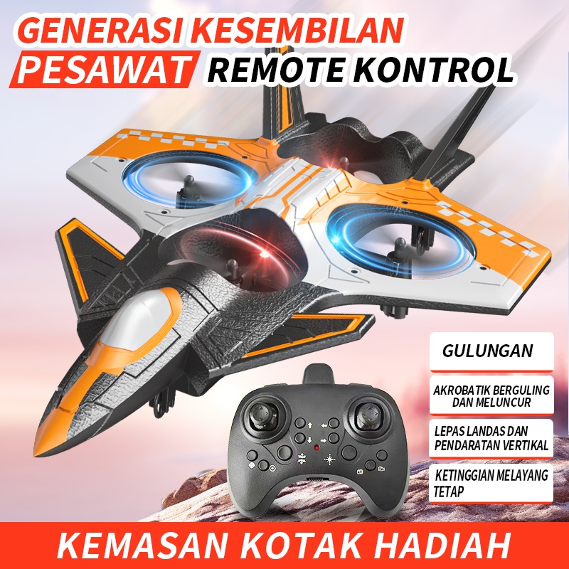 Mainan Drone Stunt RC Led Glider Airplane  Pesawat Terbang EPP Foam Rc Pesawat Mainan anak-anak