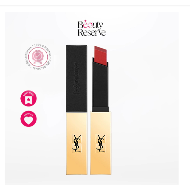 YSL Lipstik --Kotak Hadiah/Yves.Saint.Laurent The Slim Matte Longwear Lipstick/Kotak Super-Slim Yang