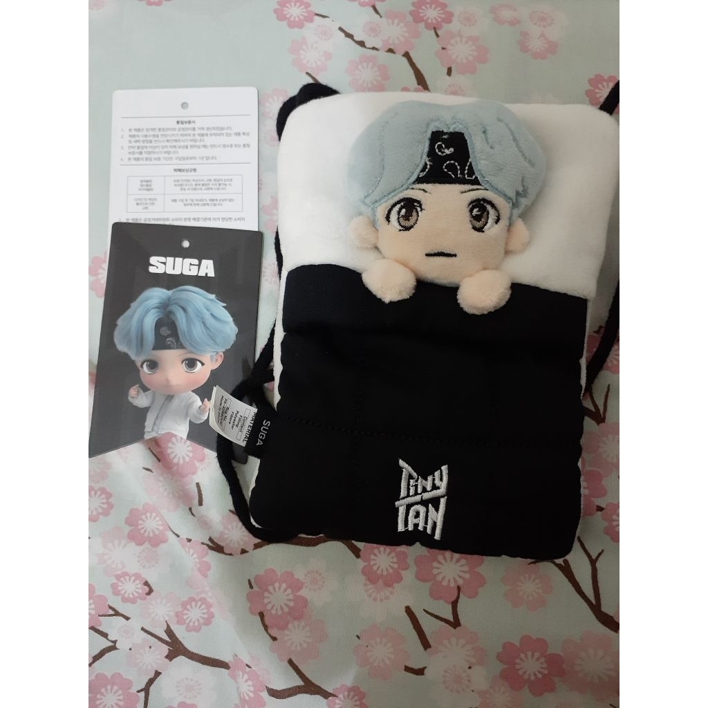 Boneka BTS SUGA TinyTAN Hand Warmer Pouch Official Plush Doll | Kpop Merchandise