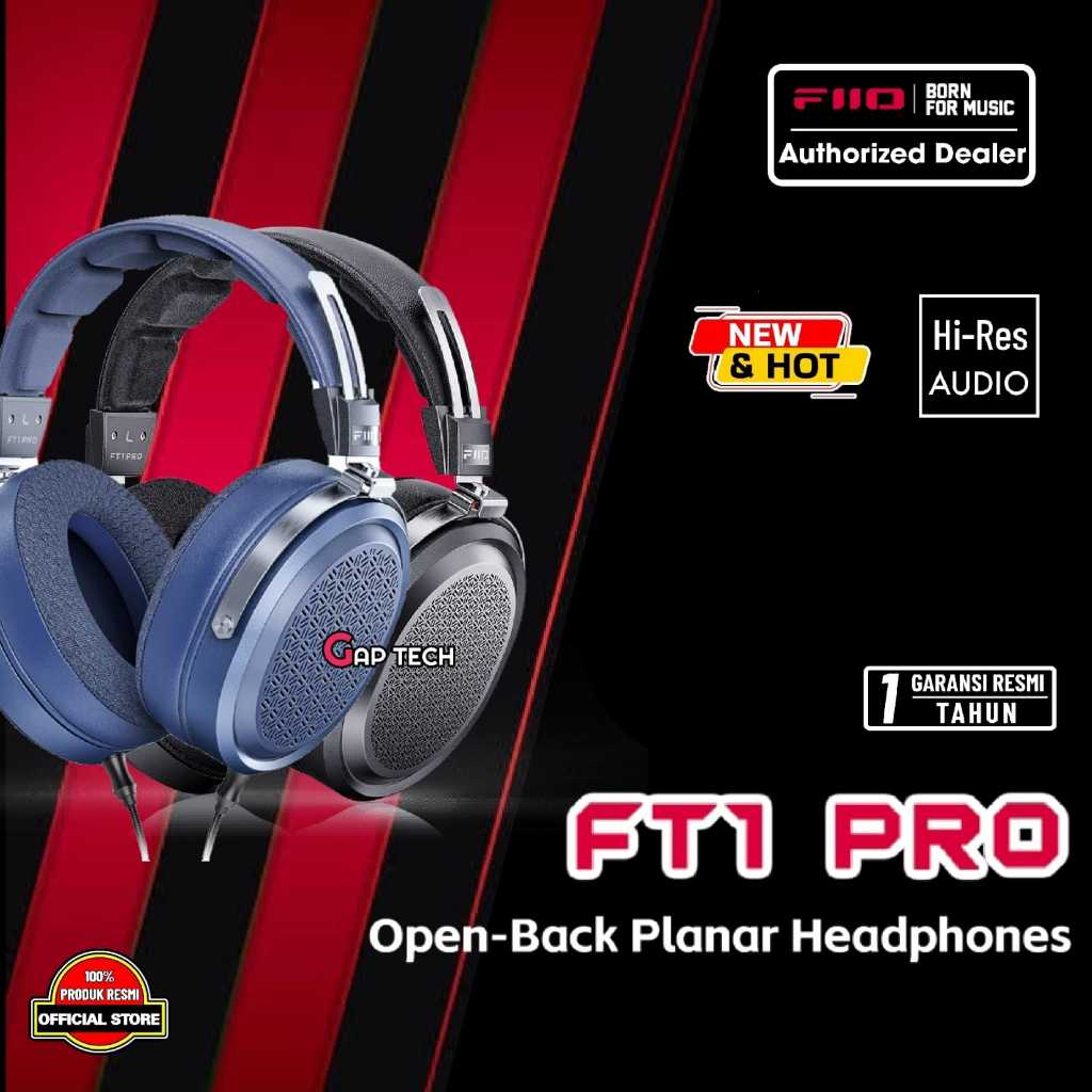 FiiO FT1 Pro Headphone Planar Magnetik Open-Back