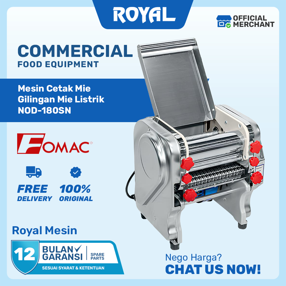 Mesin Cetak Mie Stainless NOD-180SN / NOD-200S / NOD-200SN Pembuat Mie Ayam