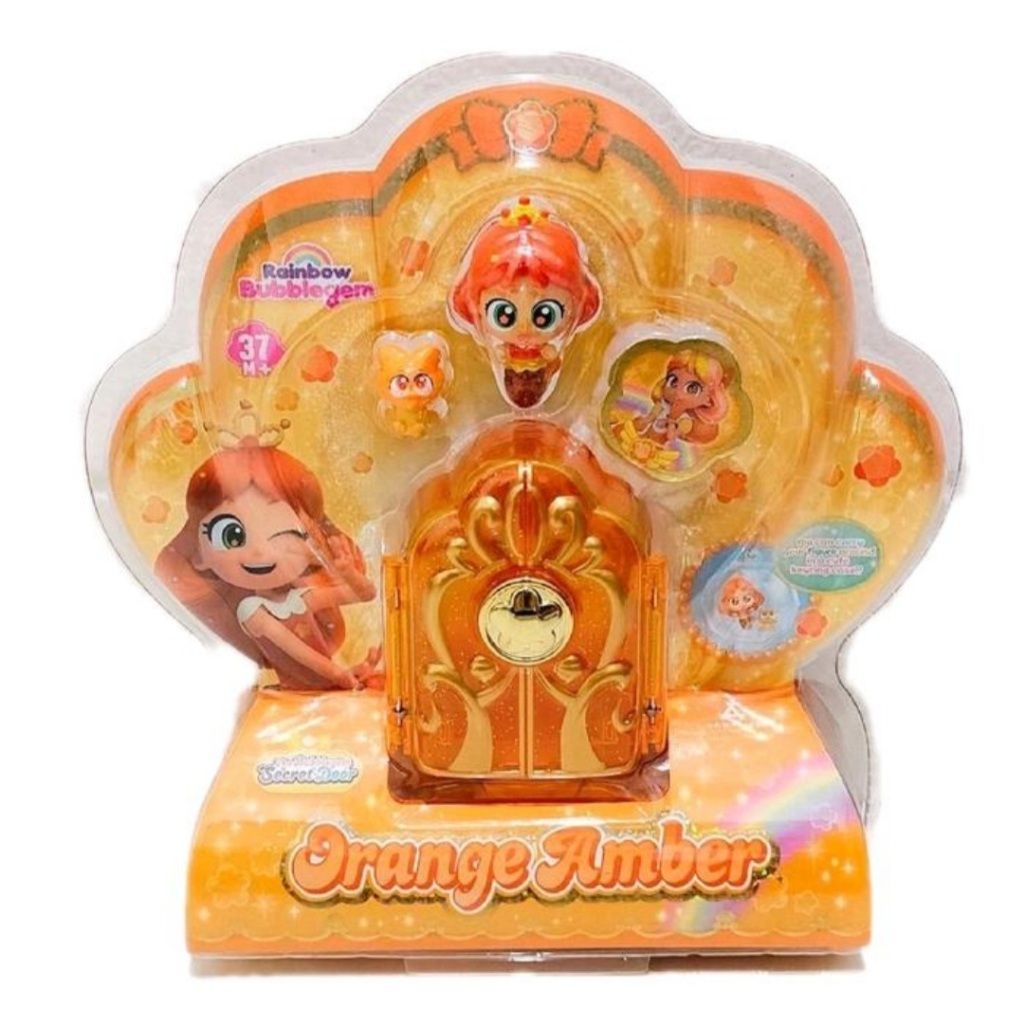 Rainbow Bubblegem 2 Secret Door Orange Amber / Purple Star / Red Ruby / Indigo Keen - Mainan Koleksi