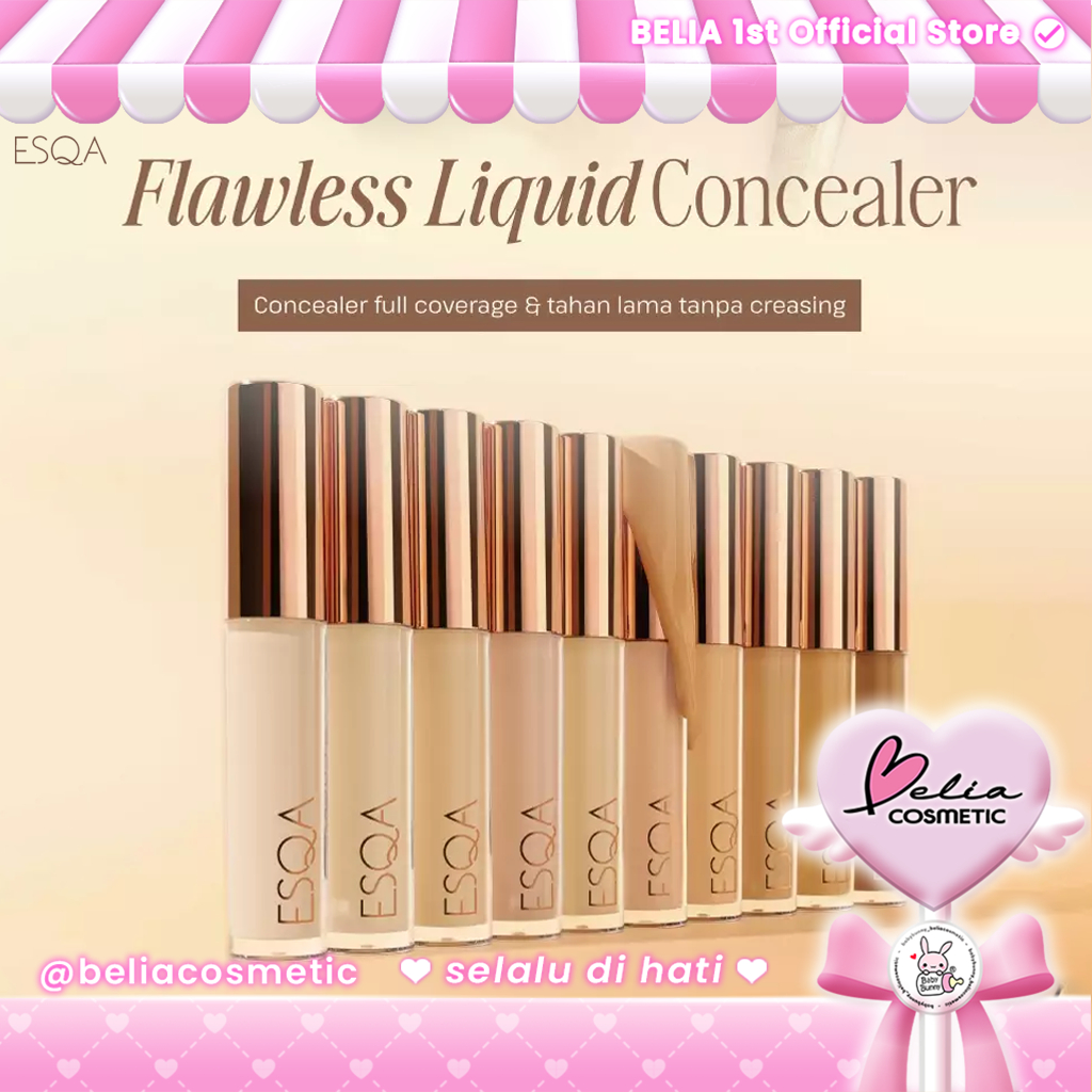 [ BELIA ] ESQA Flawless Liquid Mini Concealer 1,5gr | Vanilla & Granola