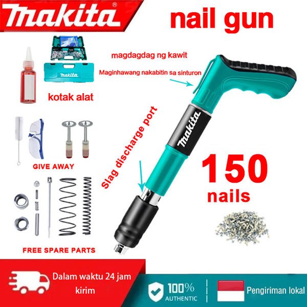 Makita Nail Gun Rivet Gun CondreteBetonKuku Dekorasi Alat Pengikat Alat