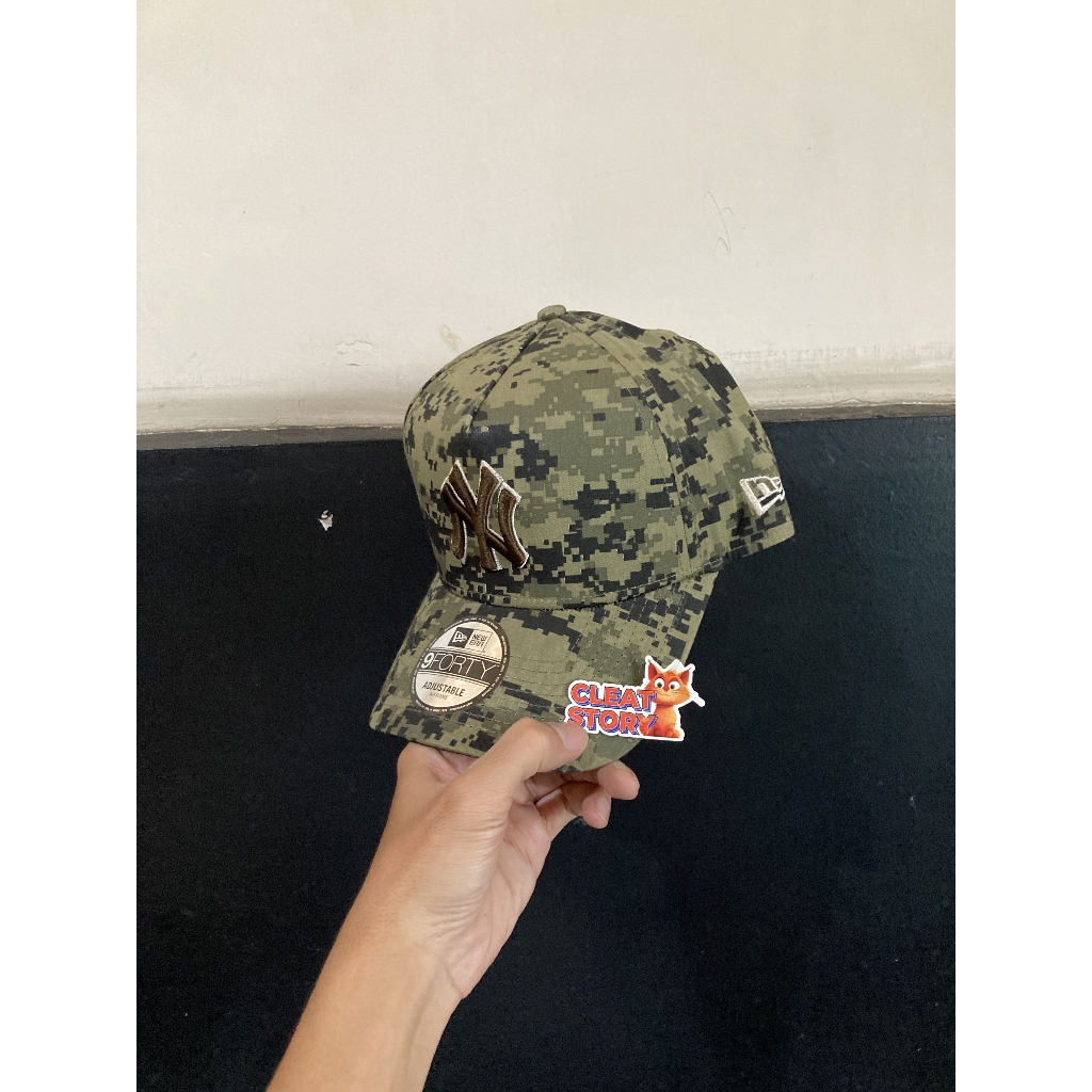 TOPI NEW ERA 940 SNAPBACK X MLB NY YANKEES DIGI CAMO GREEN ORIGINAL NO BOX [14201753]