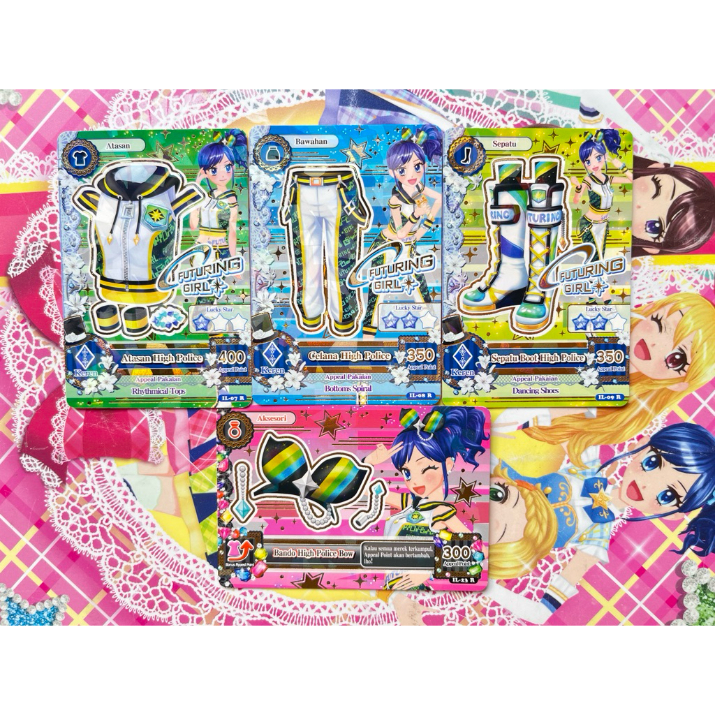 Kartu Aikatsu Beta IPL Aoi Kiriya Futuring Girl HyPolice Hy Police Set Seri 6 Indonesia Original Lan