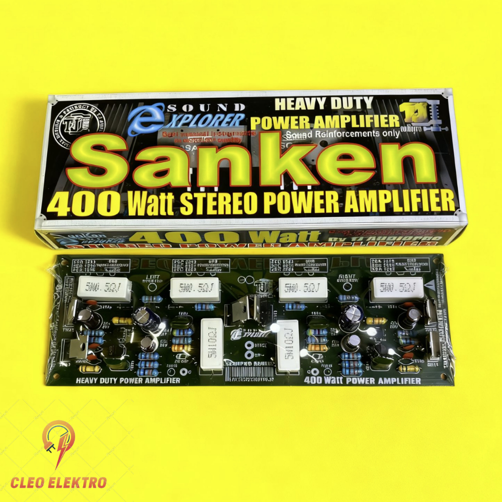 Kit Driver Power Amplifier SANKEN 400W Watt Stereo TJ AUDIOPRO Original Asli