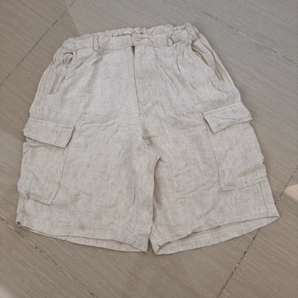 Bermuda Linen Cargo Short Pants Lewis Emma / Celana Cargo Anak Laki-laki / Bawahan Cargo Anak Laki -