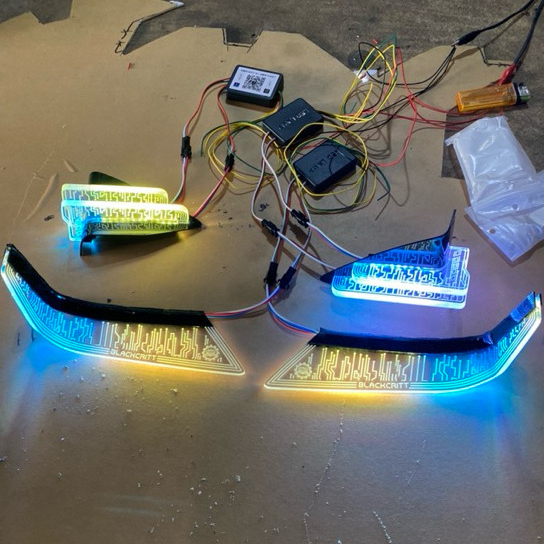 Garasi Biled Slim Frame Headlamp Grand New Avanza Xenia Model DRL Cakar Custom