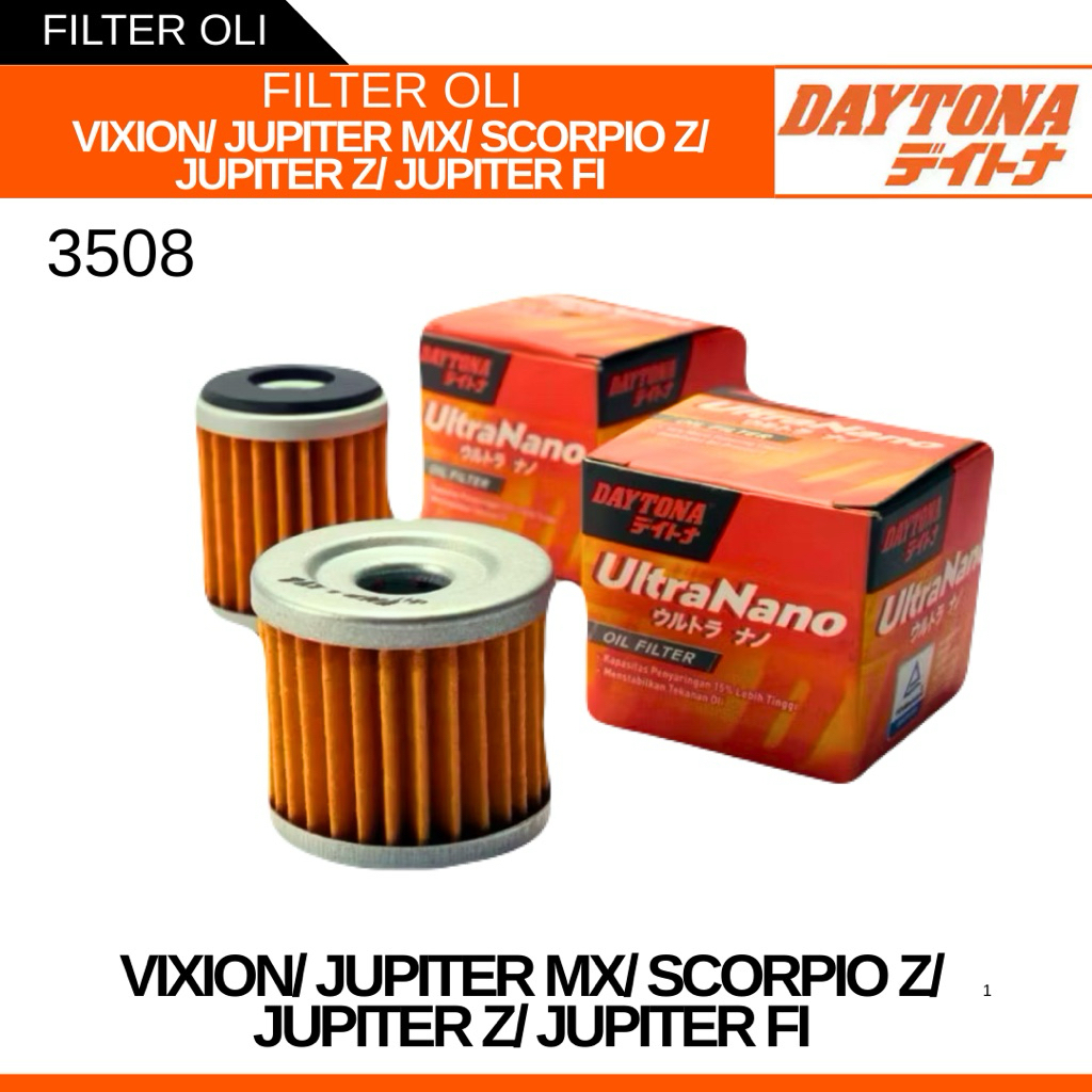 FILTER OLI 3508 VIXION/ JUPITER MX/ SCORPIO Z/ JUPITER Z/ JUPITER FI ORIGINAL DAYTONA