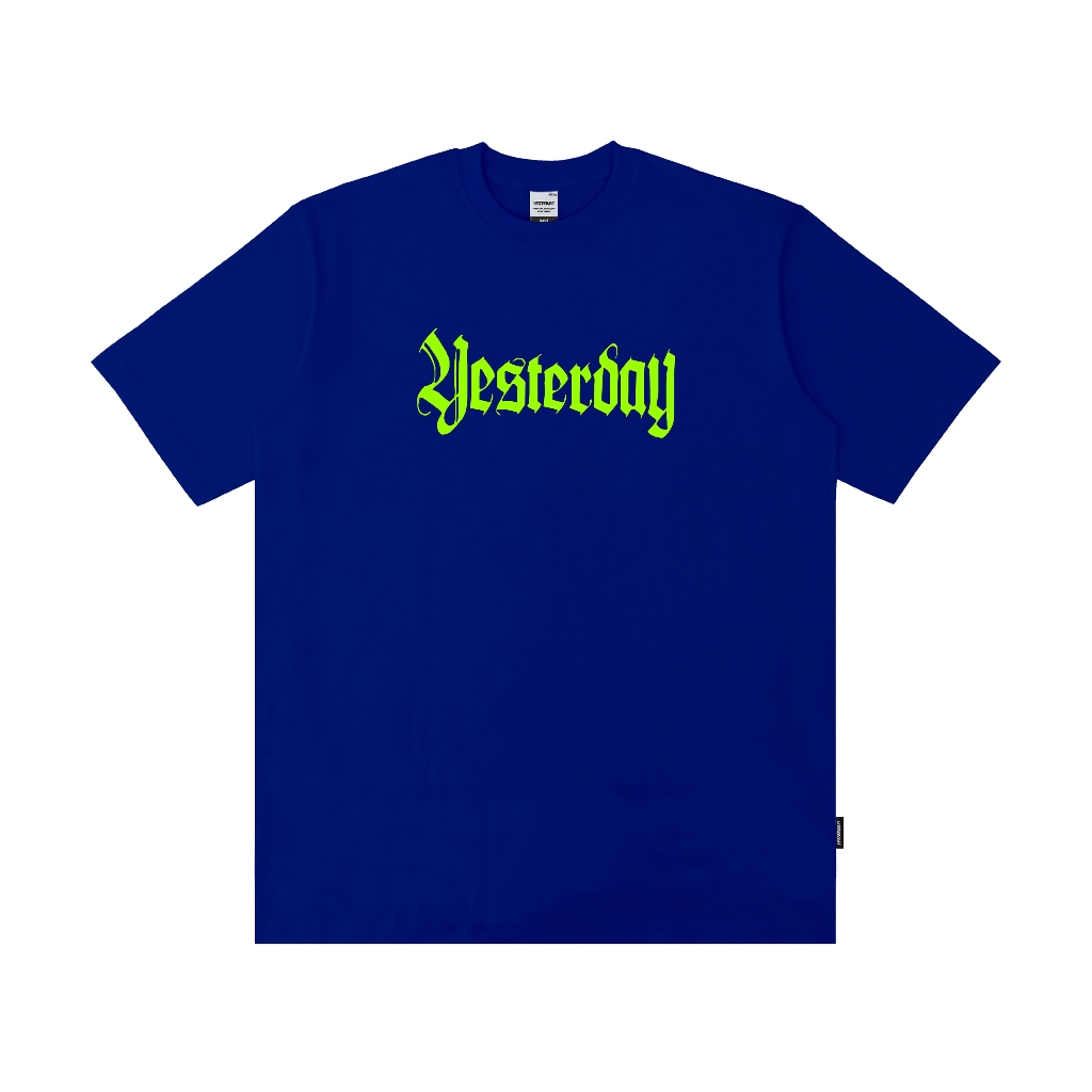 Yesterday – Baju Kaos Distro Pria Original T-Shirt Pria Cowok Keren Biru Former