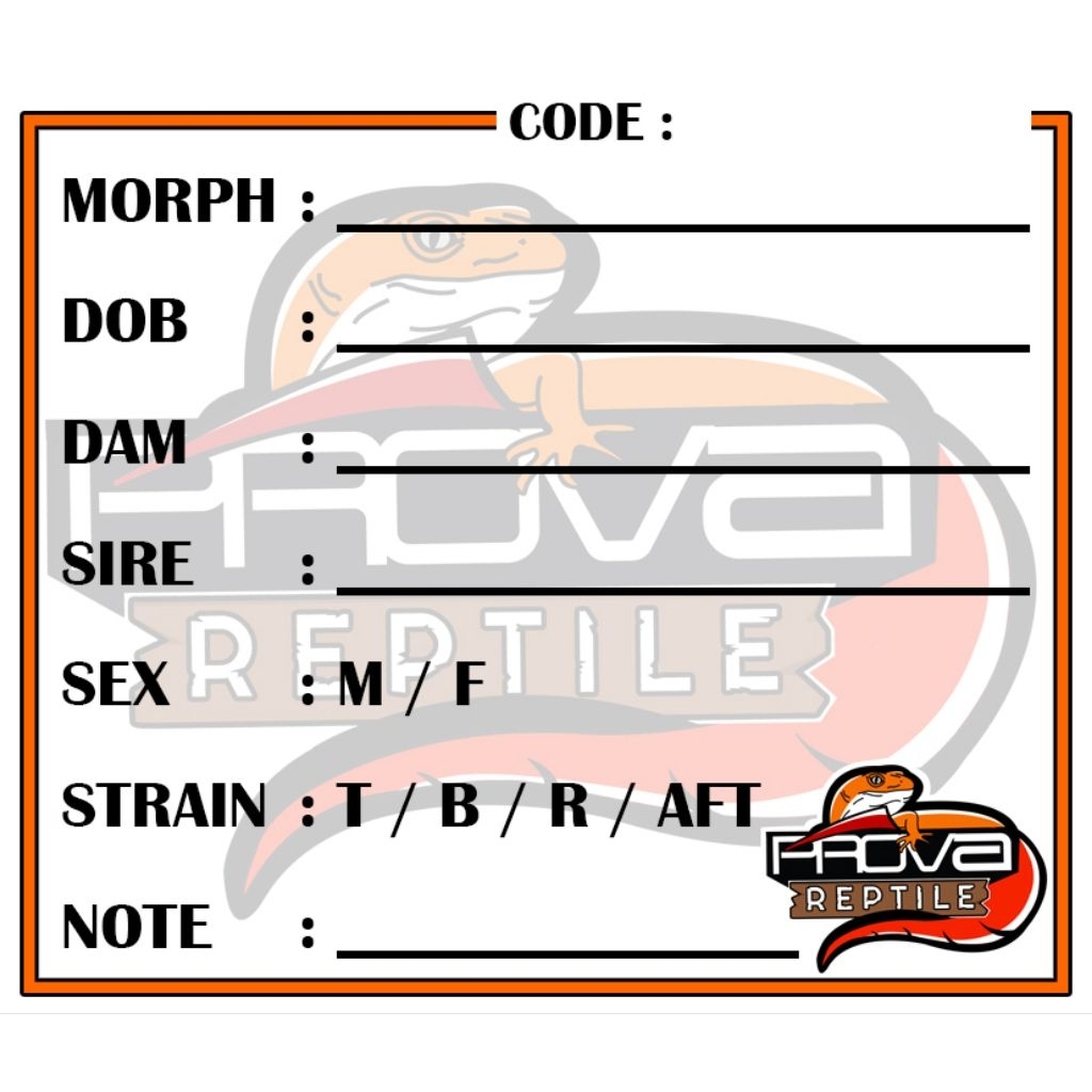 Sticker stiker data gecko label PREMIUM ANTI AIR