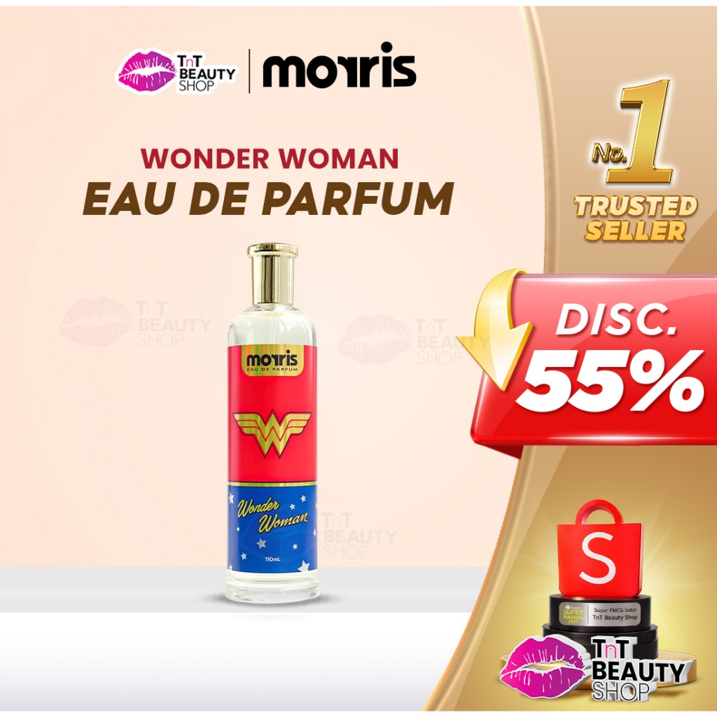 Morris Eau De Parfum Wonder Woman 110ml Parfum Wanita  | TnT Beauty Shop