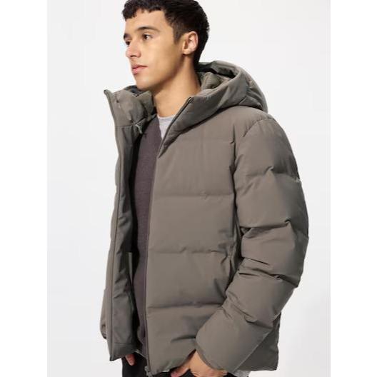 Jaket Pria Padded Uniqlo Seamless Down Parka Handcarry Japan Bulu Angsa Puffer Original