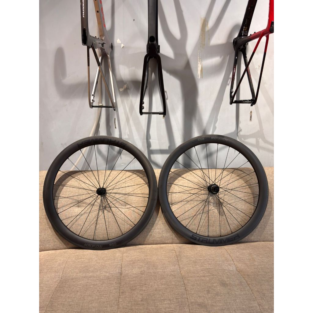 Custom Wheelset Strummer Aeroflow Pro R50 Rim Brake Hub Strummer HR-10 Ratchet 36T