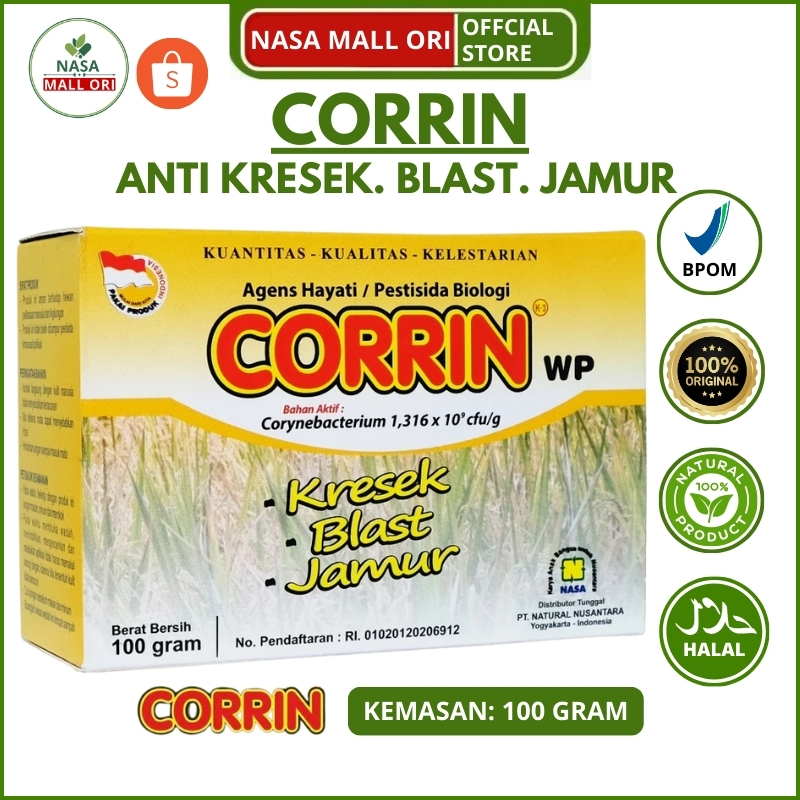 Pestisida Organik CORRIN NASA 100gr Pengendali Organik Penyakit Padi Sayur Kebun Petani