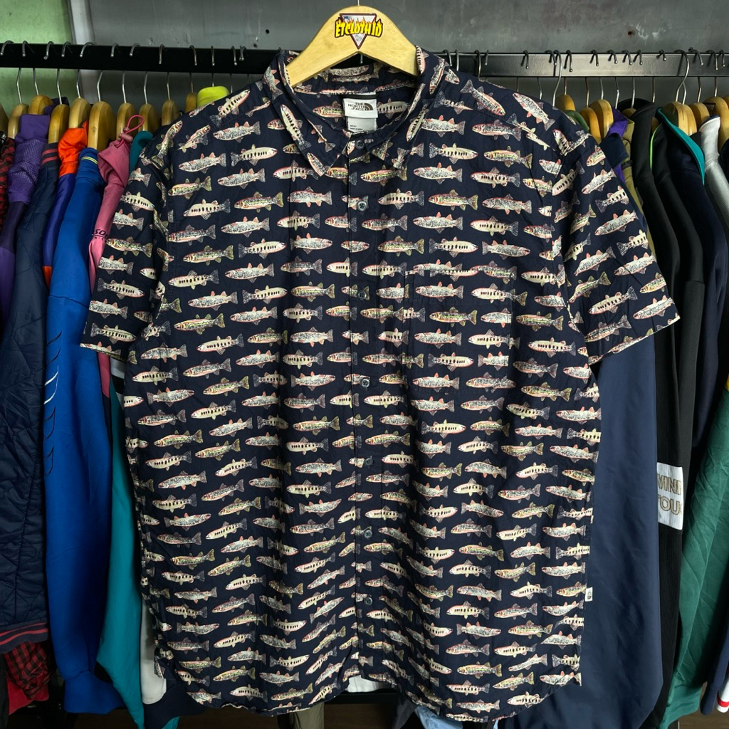 Kemeja The North Face TNF full print