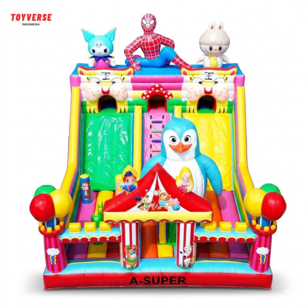 Istana Balon 6x8 A Super Sirkus - Spiderman