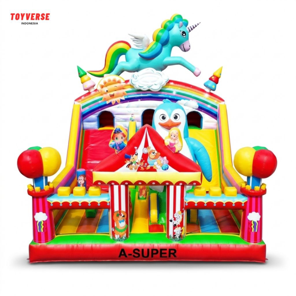 Istana Balon 6x8 A Super Sirkus - Unicorn