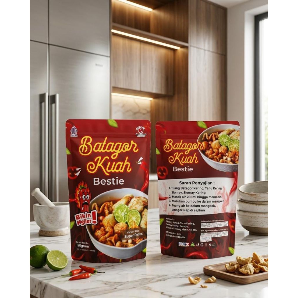 Batagor Kuah 120gram| Makanan Pedas| Makanan Kekinian| Makanan Viral