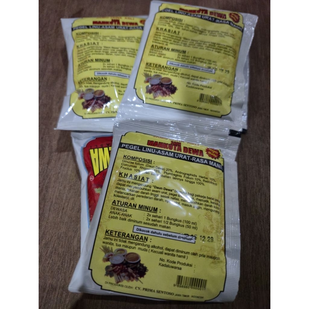 jamu cair Mahkota Dewa