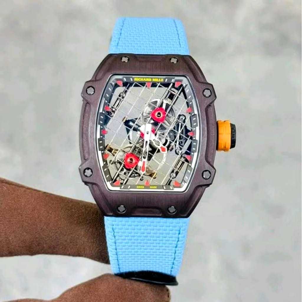 Jam Tangan Mewah Pria RM27-04 Rafael Nadal Swiss Carbon NTPT Super Clone
