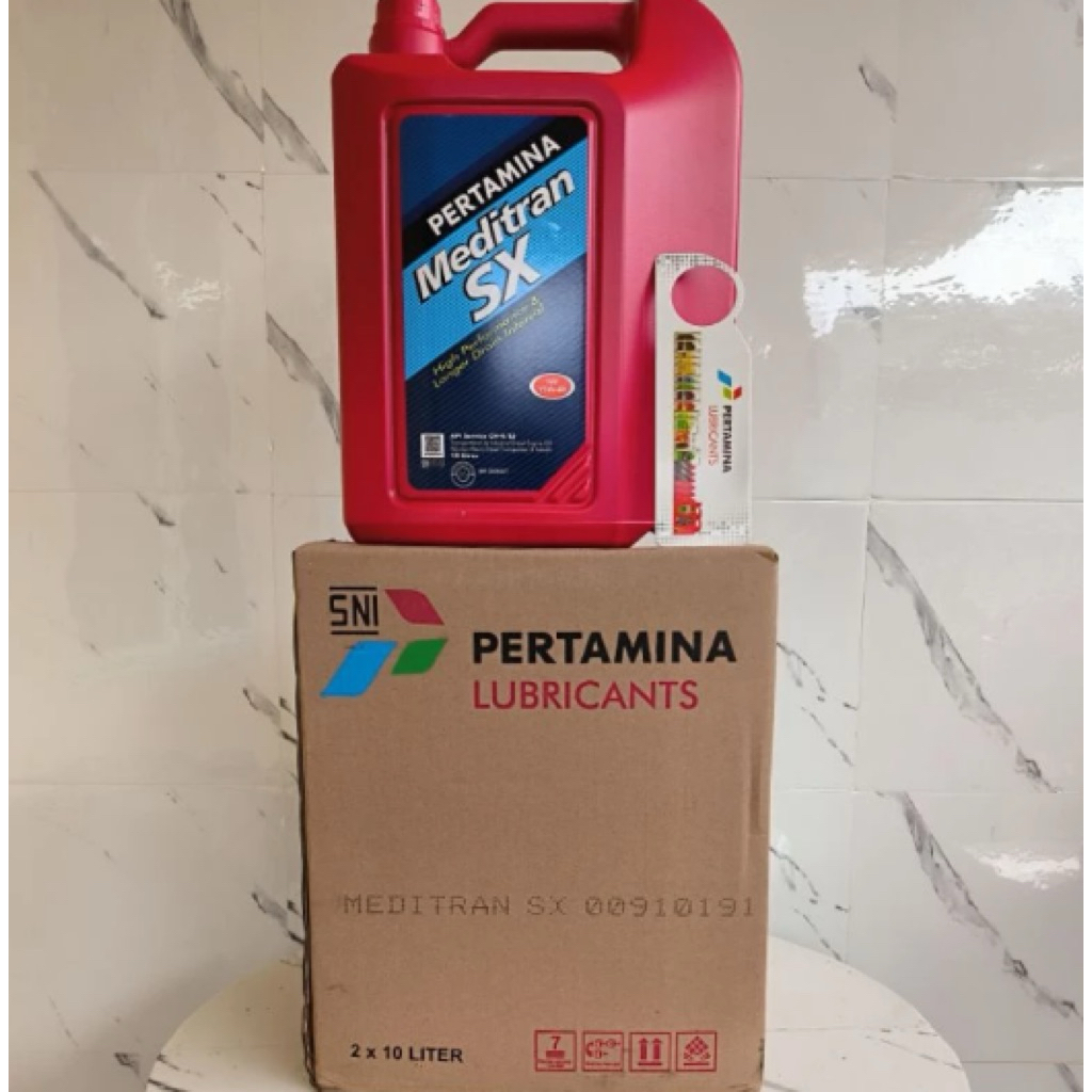 Meditran SX 10 Liter - Performa Mesin Diesel, Kekentalan 15W40, Oli Asli