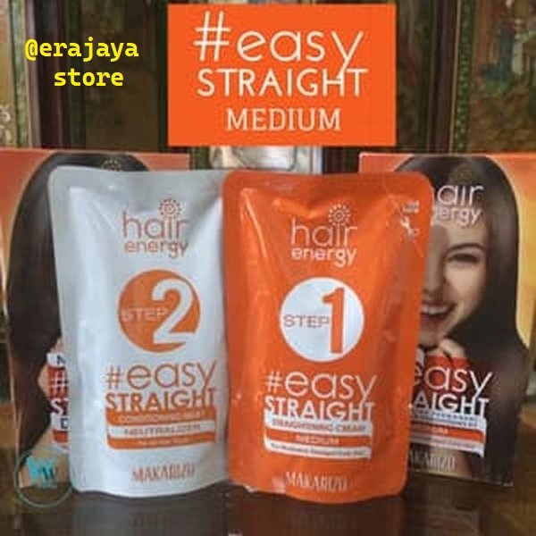 Makarizo Pelurus Rambut Easy Straight Medium - Smoothing Rambut Permanen