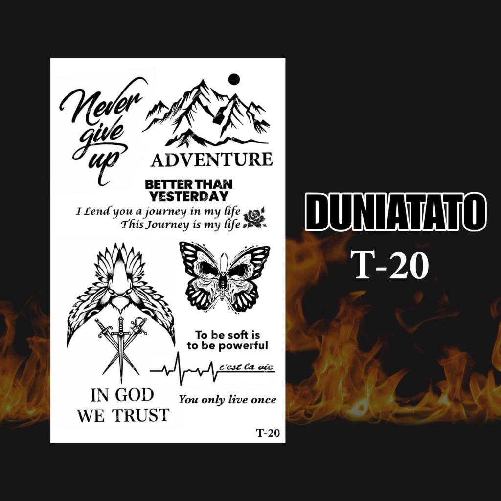 Duniatato-Stiker tato temporer semi permanen tulisan-20