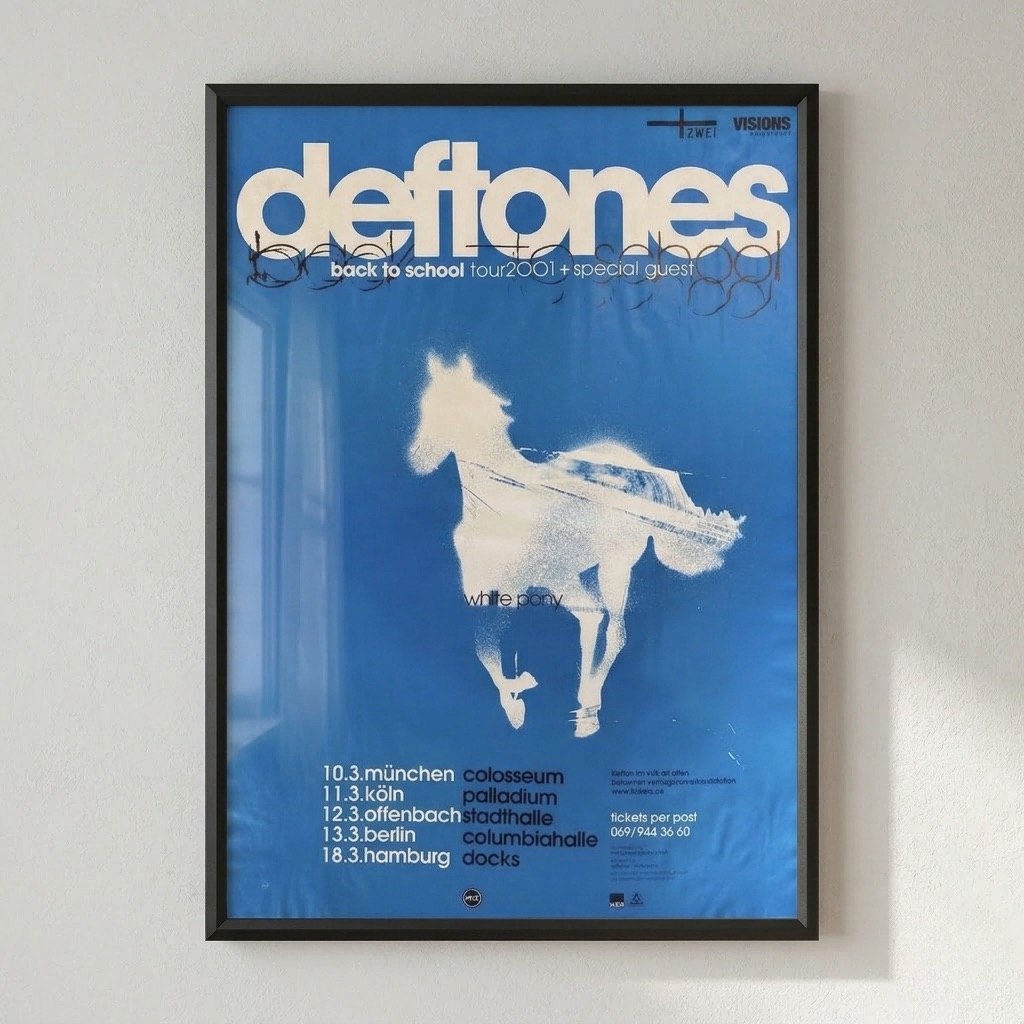 Poster Band Deftones Frame 21x30 | Wall Decor Aesthetic Room Minimalist